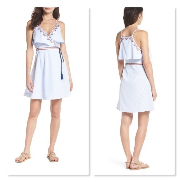 THML Stripe Wrap Dress - Picture 5 of 5